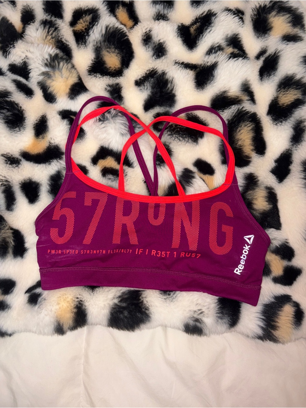 reebok sports bra